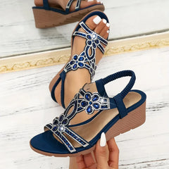 Sandalias ortopédicas de cuña elegantes para mujer