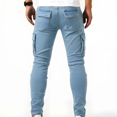 Pantalón Cargo Marino Elástico