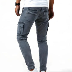 Pantalón Cargo Marino Elástico