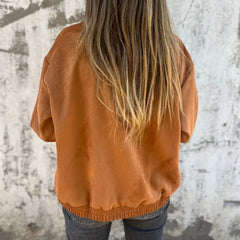 Luciana | Chaqueta Bomber de Ante