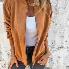 Luciana | Chaqueta Bomber de Ante