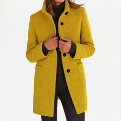 Lidia | Chaqueta de lana con cuello alto