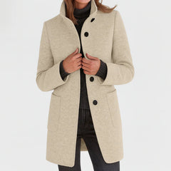 Lidia | Chaqueta de lana con cuello alto
