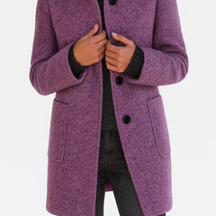 Lidia | Chaqueta de lana con cuello alto