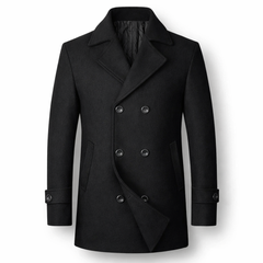 Silvan | Abrigo Doble Pecho Elegante en Lana Premium