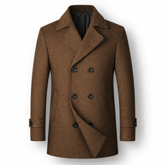 Silvan | Abrigo Doble Pecho Elegante en Lana Premium