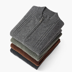 Zaragoza | 100% Cashmere Ribbed Half-Zip