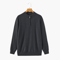 Zaragoza | 100% Cashmere Ribbed Half-Zip