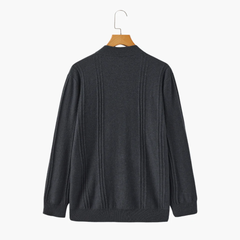 Zaragoza | 100% Cashmere Ribbed Half-Zip