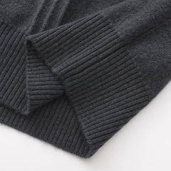 Zaragoza | 100% Cashmere Ribbed Half-Zip