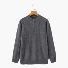Zaragoza | 100% Cashmere Ribbed Half-Zip