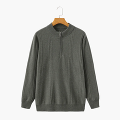 Zaragoza | 100% Cashmere Ribbed Half-Zip