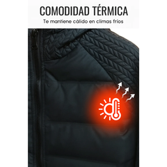 Chaqueta Térmica con Capucha | Acolchada y Cortavientos