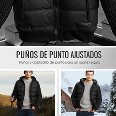 Chaqueta Térmica con Capucha | Acolchada y Cortavientos