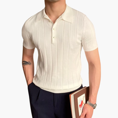 Soria | Polo de Algodón Rayado