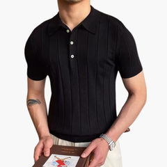 Soria | Polo de Algodón Rayado