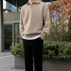 Ciudad Real | Suéter de Lana con Media Cremallera