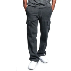 Oliva | Pantalones holgados con múltiples bolsillos