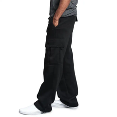 Oliva | Pantalones holgados con múltiples bolsillos