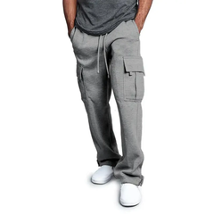 Oliva | Pantalones holgados con múltiples bolsillos
