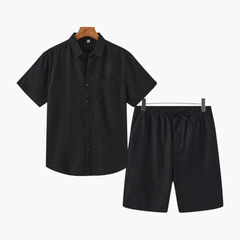 Formentera | Conjunto de Lino (Pantalones Cortos)