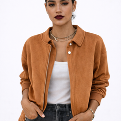 Luciana | Chaqueta Bomber de Ante