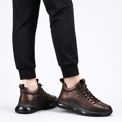 Zapatos casuales para hombre de cuero de vaca con cojín de aire