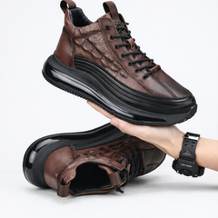 Zapatos casuales para hombre de cuero de vaca con cojín de aire