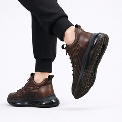 Zapatos casuales para hombre de cuero de vaca con cojín de aire