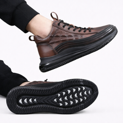 Zapatos casuales para hombre de cuero de vaca con cojín de aire