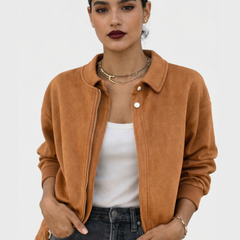 Luciana | Chaqueta Bomber de Ante