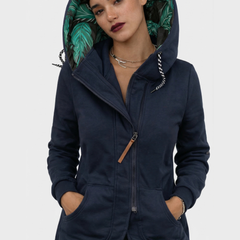 Eleonora - Abrigo invierno con cremallera asimétrica