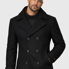 Silvan | Abrigo Doble Pecho Elegante en Lana Premium