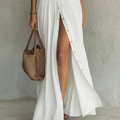 Lunara | Vestido Maxi Elegante con Cuello