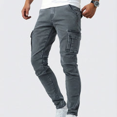Pantalón Cargo Marino Elástico