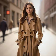 Aliana | Gabardina Elegante Otoñal