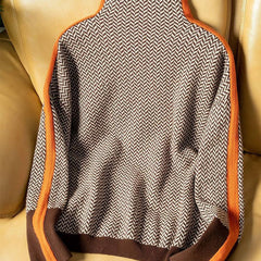 lucía | Jersey de cuello alto con rayas en contraste