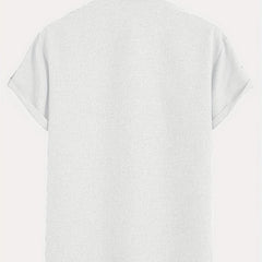 Dante | Camisa elegante de manga corta y cuello alto