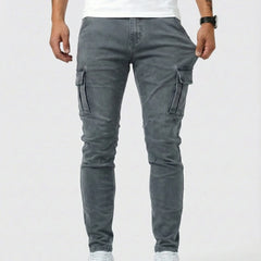 Pantalón Cargo Marino Elástico